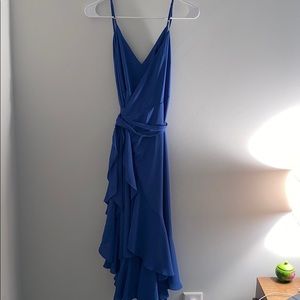 Lulu’s Manhattan Midi Wrap Dress